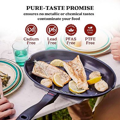 Alva Energy Nonstick Whole Fish Pan Frying Pan, Compatible w/ all Stovetops, Induction Safe. 13.4"