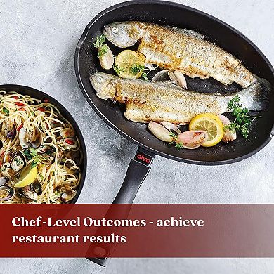 Alva Energy Nonstick Whole Fish Pan Frying Pan, Compatible w/ all Stovetops, Induction Safe. 13.4"