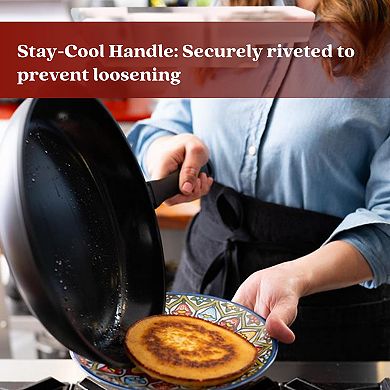 Alva Energy Nonstick Ceramic Aluminum Frying Pan, Compatible w/ all Stovetops, Induction Safe 12.6"