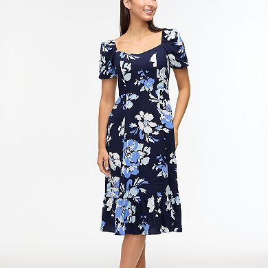 Women's Ellen Tracy Sweetheart Neckline Balloon Sleeve Flounce Dress