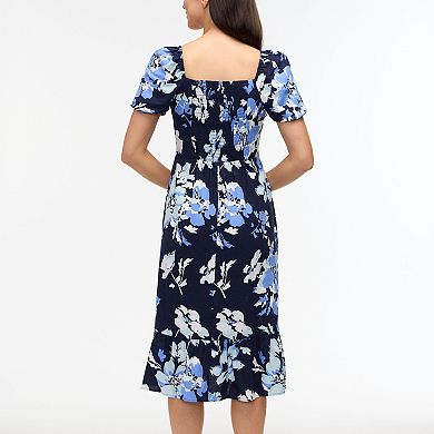Women's Ellen Tracy Sweetheart Neckline Balloon Sleeve Flounce Dress