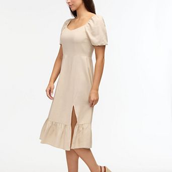 Women's Ellen Tracy Sweetheart Neckline Balloon Sleeve Flounce Dress