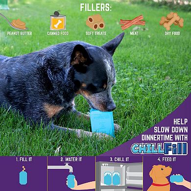 Chew King Blue Large Chill Fill Treat Dog Toy