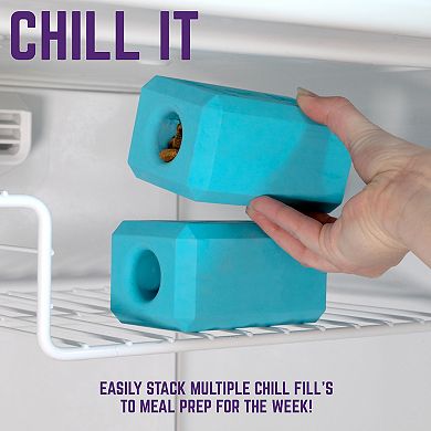 Chew King Blue Large Chill Fill Treat Dog Toy