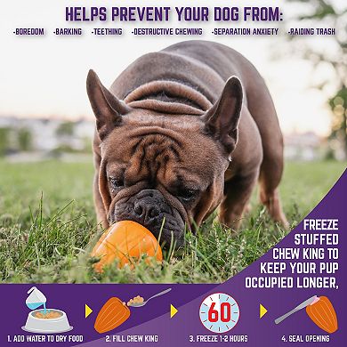 Chew King Bacon Flavored Premium Treat Large Dog Toy