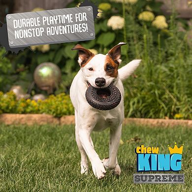 Chew King Black Supreme Ring Chew Large Dog Toy