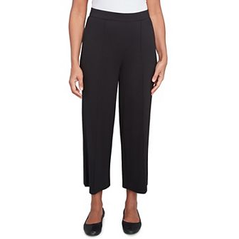 Alfred Dunner Women's Flat-Front Relaxed Ankle Pants