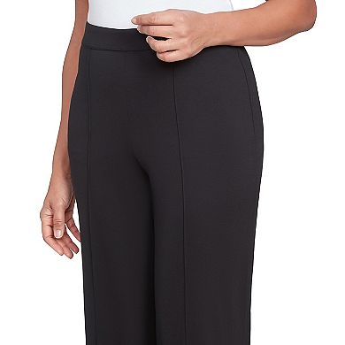 Alfred Dunner Women's Flat-Front Relaxed Ankle Pants