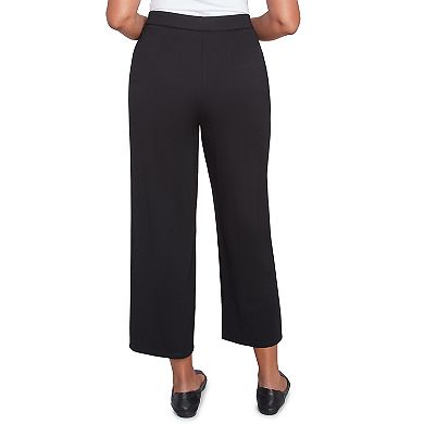 Alfred Dunner Women's Flat-Front Relaxed Ankle Pants