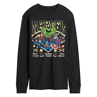 Men's Marvel World Tour 1939 Long Sleeve Graphic Tee