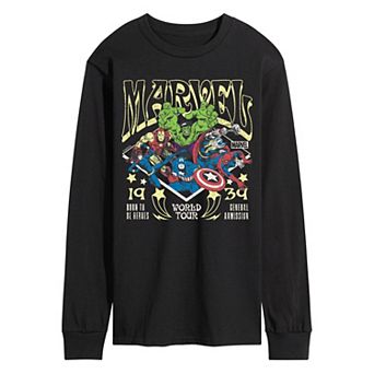 Men's Marvel World Tour 1939 Long Sleeve Graphic Tee