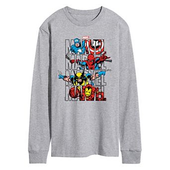 Men's Marvel Heroes Long Sleeve Graphic Tee