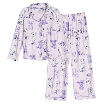 Girls 4-12 Cuddl Duds® Long Sleeve Pajama Top & Pajama Pants Set