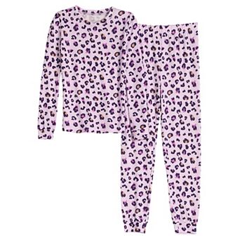 Girls 4-14 Cuddl Duds® Snug Fit Long Sleeve Pajama Top & Pajama Pants Set