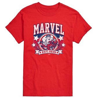 Men's Marvel Collegiate Americana Graphic Tee