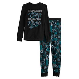 Boys 6-14 Cuddl Duds® Snug Fit Long Sleeve Pajama Top & Pajama Bottoms Set