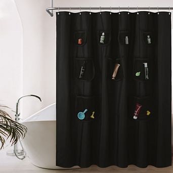 Awesome Home Mesh Pocket Shower Curtain
