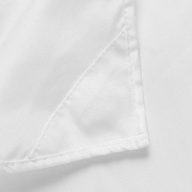 Awesome Home Linen Texture Shower Curtain with Snap-in Liner & 12 Hooks Included