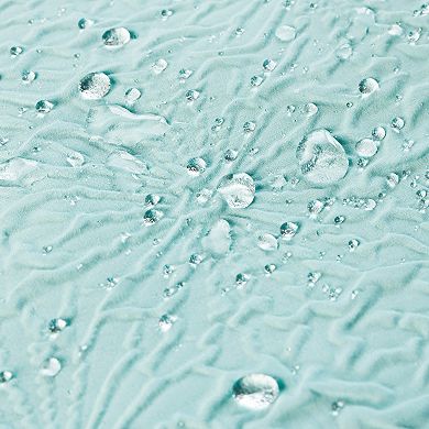 Awesome Home Starburst Texture Shower Curtain with Snap-In Liner & 12 Hooks