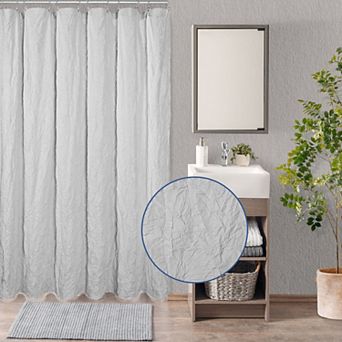 Awesome Home Solid Texture Shower Curtain