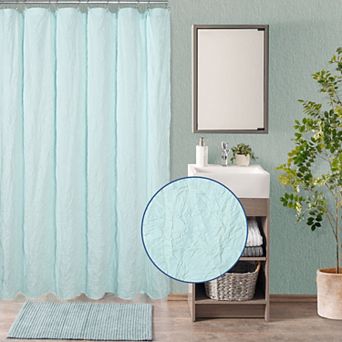 Awesome Home Solid Texture Shower Curtain