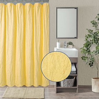 Awesome Home Solid Texture Shower Curtain