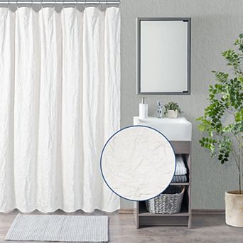 Awesome Home Solid Texture Shower Curtain