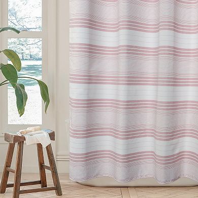 Awesome Home Beach Stripe Shower Curtain