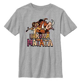 Disney's The Lion King Timon And Pumbaa Hakuna Matata Boys 8-20 Graphic Tee