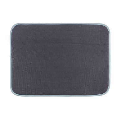 The Big One® Blue Petal Pattern Printed Dish Drying Mat