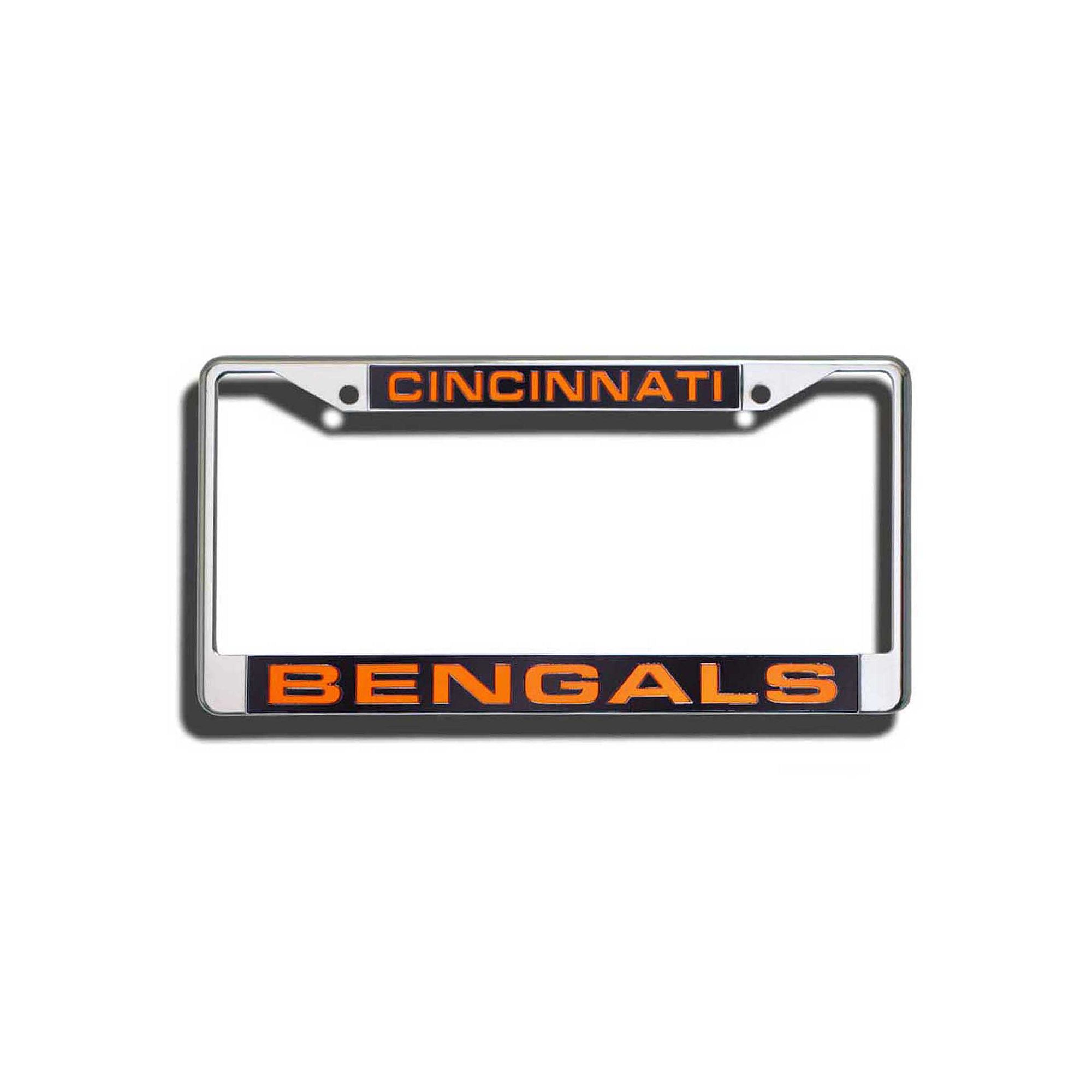 Cincinnati Bengals Metal License Plate Frame, Do Not Use