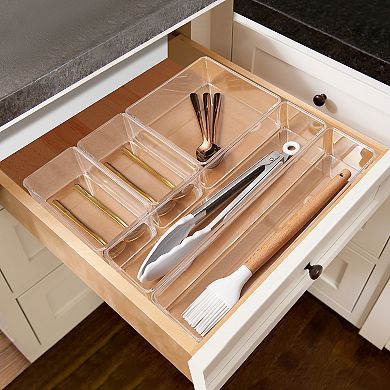 Sorbus 5-Piece Kitchen Drawer Organizer Set - Great for storing Utensils, Silverware, and More