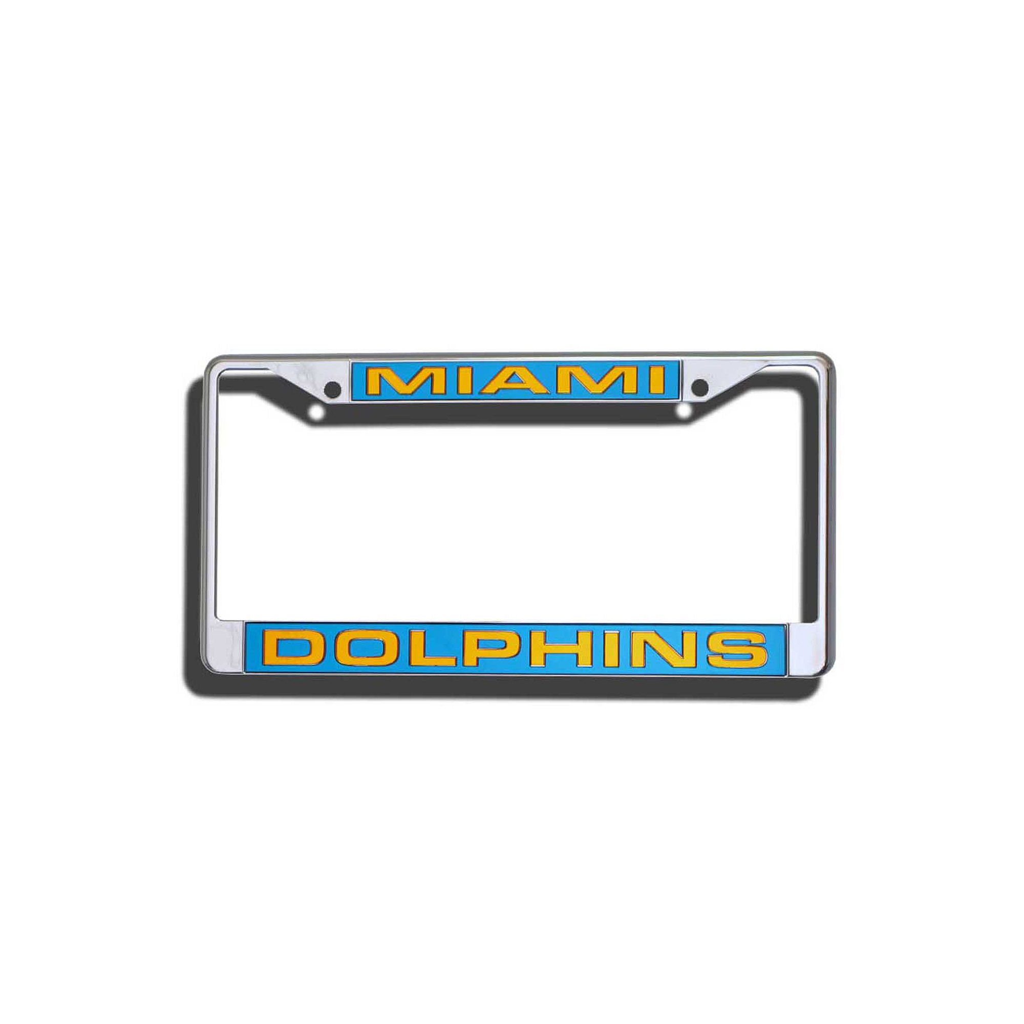Miami Dolphins License Plate Frame, Do Not Use