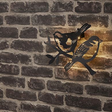Kaemingk Solar Iron Steady LED Wall Art