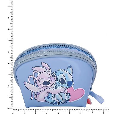 Disney Stitch & Angel Dome Heart Cosmetic Bag