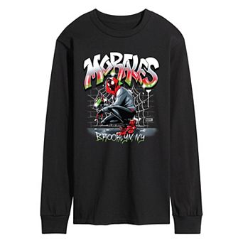 Men's Marvel Spider-Man Miles Morales Long Sleeve Graphic Tee