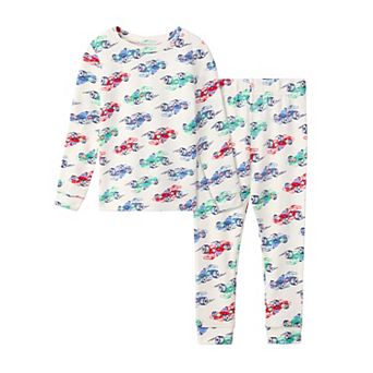 Toddler Cuddl Duds® Snug Fit Long Sleeve Pajama Top & Pajama Bottoms Racing Cars Set