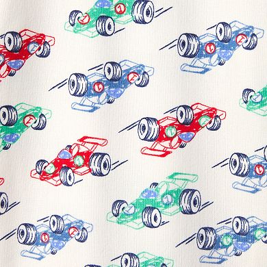 Toddler Cuddl Duds® Snug Fit Long Sleeve Pajama Top & Pajama Bottoms Racing Cars Set