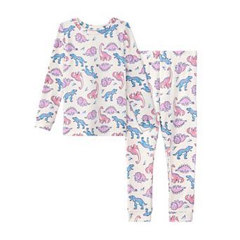Toddler Cuddl Duds® Snug Fit Long Sleeve Pajama Top & Pajama Bottoms Dino Set