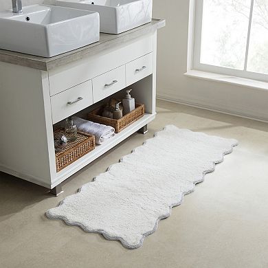 VCNY Home Scallop Cotton Bath Runner