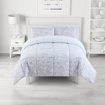 The Big One 3 pc Marbled Texture Pattern Reversible Comforter Set