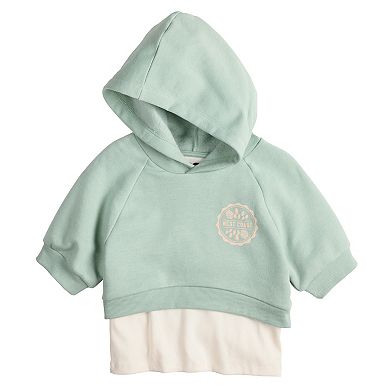 Girls 7-16 SO® Short Sleeve Twofer Hoodie