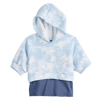 Girls 7-16 SO® Short Sleeve Twofer Hoodie