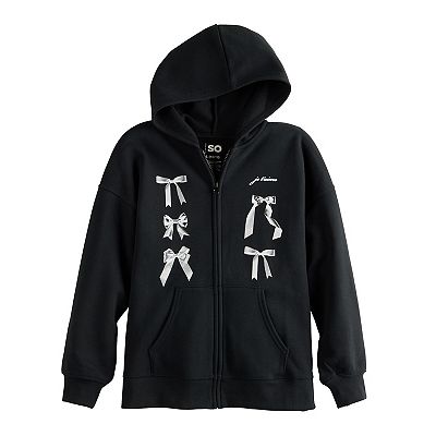 Girls 6-20 SO® Oversized Front Zip Hoodie in Regular & Plus Size