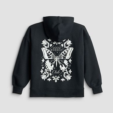 Girls 6-20 SO® Oversized Front Zip Hoodie in Regular & Plus Size