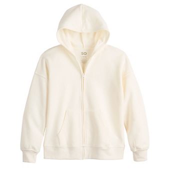 Girls 6-20 SO® Oversized Front Zip Hoodie in Regular & Plus Size