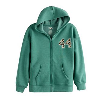 Girls 6-20 SO® Oversized Front Zip Hoodie in Regular & Plus Size