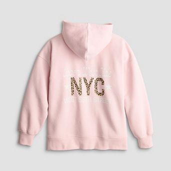 Girls 6-20 SO® Oversized Front Zip Hoodie in Regular & Plus Size