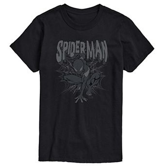Men's Marvel Spider-Man Monochrome Graphic Tee