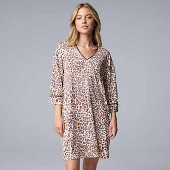 Women's Simply Vera Vera Wang Cozy 3/4 Sleeve Sleepshirt